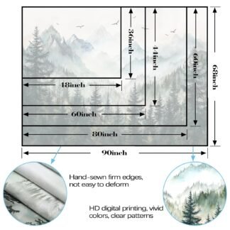 Zussun Misty Forest Mountain Tapestry Sage Green Nature Pine Tree Tapestry for Bedroom Aesthetic Watercolor Foggy Woodlands Birds Landscape Tapestries Wall Hanging for Living - lunas-mystic-emporium.com Zussun Misty Forest Mountain Tapestry Sage Green Nature Pine Tree Tapestry for Bedroom Aesthetic Watercolor Foggy Woodlands Birds Landscape Tapestries Wall Hanging for Living...