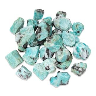 1/2 lb Amazonite Rough Stones - Natural Raw Crystals for Tumbling Cabbing Polishing Wire Wrapping Lapidary & Jewelry Making - Fountain Decoration Rocks - Reiki Yoga & Wicca...