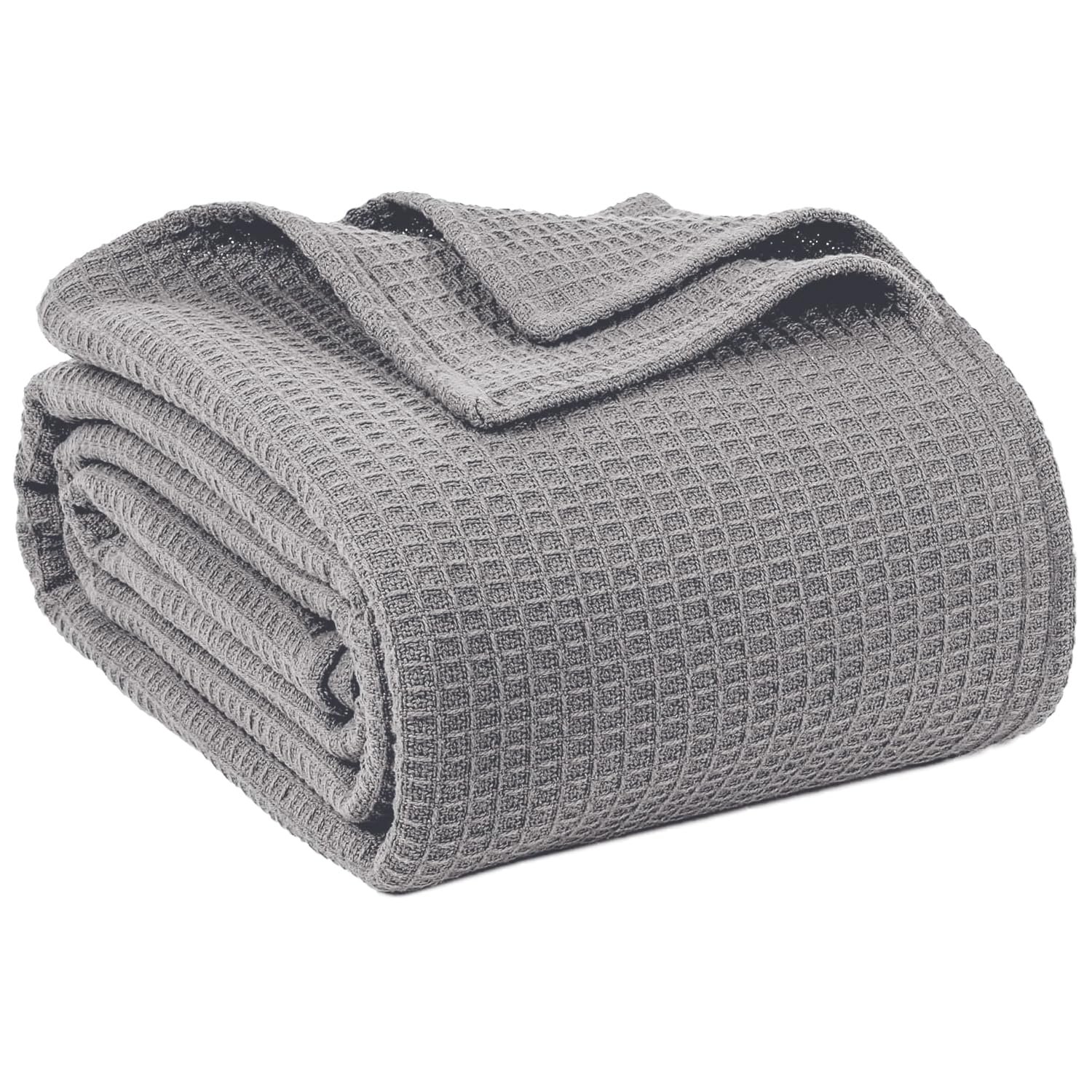 100 Cotton Blankets Queen Size for Bed - Waffle Weave Blankets for Summer Lightweight and Breathable Soft Woven Blanket for Spring White 90x90 Inches Light Grey Queen 90 - lunas-mystic-emporium.com 100% Cotton Blankets Queen Size for Bed - Waffle Weave Blankets for Summer, Lightweight and Breathable Soft Woven Blanket for Spring, White, 90x90 Inches (Light Grey, Queen (90"...