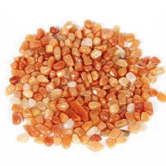1.1lb Natural Red Aventurine Crystal Chips-Healing Crystals Tumbled Chips, Crushed Red Aventurine Crystal Gemstones for Crafts, Beautiful Package for Gift (Red Aventurine)