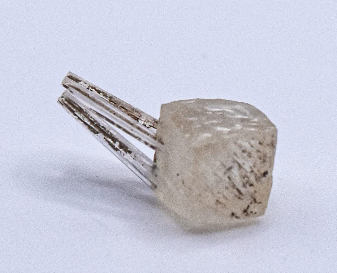 15mm 3ct Clear Calcite Cube wIngrown Triple Clear Scolecite Points Cluster Natural Small Gemstone Crystal Mineral Collectible Rough Specimen - India - lunas-mystic-emporium.com 15mm 3ct Clear Calcite Cube w/Ingrown Triple Clear Scolecite Points Cluster Natural Small Gemstone Crystal Mineral Collectible Rough Specimen - India