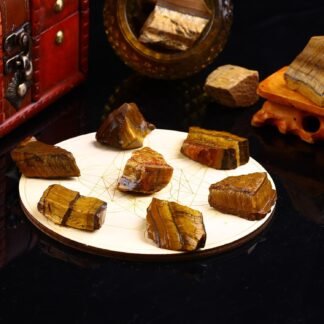 1LB Bulk Rough Tiger's Eye Crystal Large 1" Natural Raw Stones Crystal for Tumbling Cabbing Fountain Rocks Decoration Polishing Wire Wrapping Wicca Reiki Healing Crystals