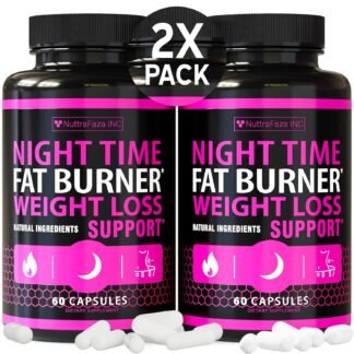 (2 Pack) Night Time Weight Loss Pills for Women - Advanced Weight Loss Supplement - Fat Burners for Women - Diet Pills That Work Fast - Belly Fat Burner - Appetite Suppressant -...