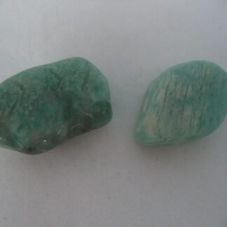 2 Pieces of Polished Amazonite Crystal Tumbled Stones - lunas-mystic-emporium.com 2 Pieces of Polished Amazonite Crystal Tumbled Stones