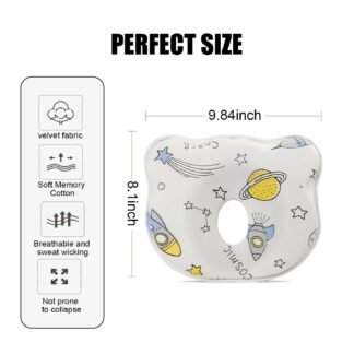 2025 New Upgrade Donut Soft and Cozy Pillow Prеvents FΙat hеad and Shapеs hеad Hеad Pillow(Space)