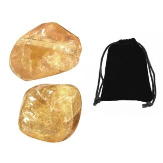 2Pcs Citrine Stone Natural Crystals Genuine Yellow Gemstone Crystal Healing Symbol Wealth Money 0.59''-0.78''