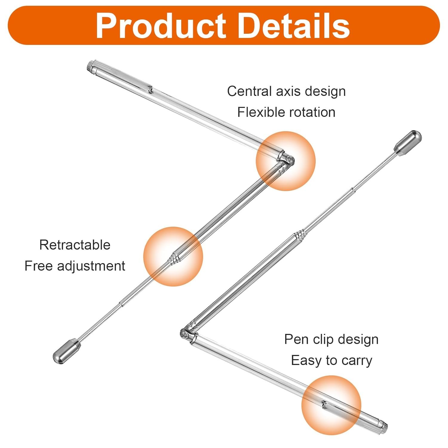 2Pcs Dowsing Rods Stainless Steel Divining Rods Retractable Divining Rod Portable Pen L Shape Rod for Ghost Hunting Water Gold Energy Detection Paranormal Investigation - lunas-mystic-emporium.com 2Pcs Dowsing Rods, Stainless Steel Divining Rods Retractable Divining Rod Portable Pen L Shape Rod for Ghost Hunting Water Gold Energy Detection Paranormal Investigation