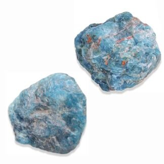 2PCS Natural Raw Stone Healing Crystals Bulk Healing Gemstones for Reiki Tumbling Fountain Rocks Meditation Garden Home Decor (Blue Apatite)