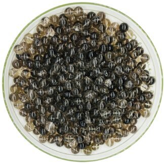 8mm 50PCS Natural Smoky Quartz Round Beads, High Clarity Loose Brown Crystal Beads for Jewelry Making Craft - 6mm 8mm 10mm Options with Free Elastic Cord