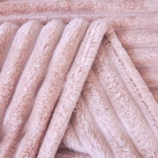 Aganear Fluffy Throw Blanket for Couch,3D Ribbed Jacquard Warm Fuzzy Blanket for Couch, Home Decor for Lightweight Cozy Soft Throw for All Seasons(Pink,50"×60")