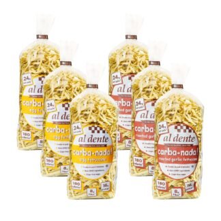 Al Dente Carba-Nada Fusilli, 12 Ounce (Pack of 6)