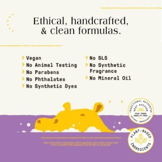Alaffia Babies Kids Bubble Bath Lemon Lavender Pump Included Gentle Cleanser with Raw Shea Butter and Lemon Balm 32 Fl Oz - lunas-mystic-emporium.com Alaffia Babies & Kids Bubble Bath, Lemon Lavender, Pump Included – Gentle Cleanser with Raw Shea Butter and Lemon Balm, 32 Fl Oz