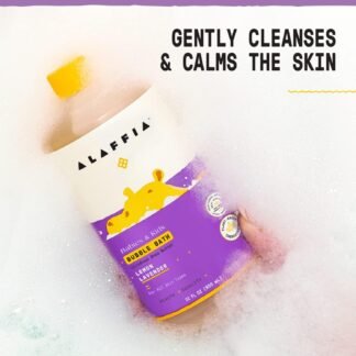 Alaffia Babies Kids Bubble Bath Lemon Lavender Pump Included Gentle Cleanser with Raw Shea Butter and Lemon Balm 32 Fl Oz - lunas-mystic-emporium.com Alaffia Babies & Kids Bubble Bath, Lemon Lavender, Pump Included – Gentle Cleanser with Raw Shea Butter and Lemon Balm, 32 Fl Oz
