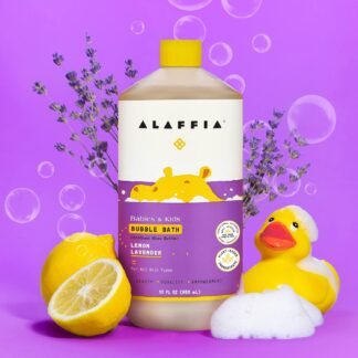 Alaffia Babies Kids Bubble Bath Lemon Lavender Pump Included Gentle Cleanser with Raw Shea Butter and Lemon Balm 32 Fl Oz - lunas-mystic-emporium.com Alaffia Babies & Kids Bubble Bath, Lemon Lavender, Pump Included – Gentle Cleanser with Raw Shea Butter and Lemon Balm, 32 Fl Oz
