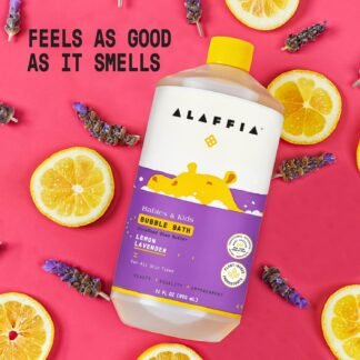 Alaffia Babies Kids Bubble Bath Lemon Lavender Pump Included Gentle Cleanser with Raw Shea Butter and Lemon Balm 32 Fl Oz - lunas-mystic-emporium.com Alaffia Babies & Kids Bubble Bath, Lemon Lavender, Pump Included – Gentle Cleanser with Raw Shea Butter and Lemon Balm, 32 Fl Oz