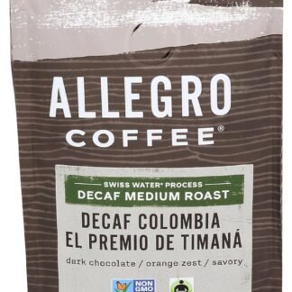 Allegro Coffee Decaf Organic Italian Roast Ground Coffee, 12 Ounce (Pack of 1)