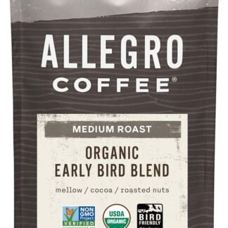 Allegro Coffee Organic Early Bird Blend Whole Bean Coffee, 12 oz