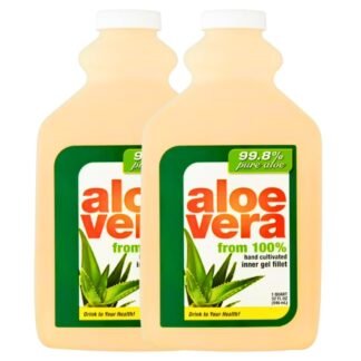 Aloe Vera Drink for Hydration and Digestive Health, Original Flavor, 32 Fl Oz Bottles, 2 Pack – Natural Aloe Gel Beverage, Refreshing & Nutrient-Rich Plant-Based Drink for Daily...