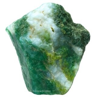 Amazing Gemstone 2 Pieces Moss Agate Raw Crystals and Healing Stones, Natural Rocks for Tumbling and DIY Raw Stones and Crystals