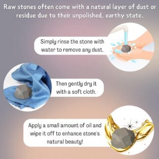 Amazing Gemstone 2 Pieces Moss Agate Raw Crystals and Healing Stones, Natural Rocks for Tumbling and DIY Raw Stones and Crystals