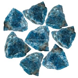 Amazing Gemstone Apatite Raw Crystals and Healing Stones, Natural Rocks for Tumbling and DIY Raw Stones and Crystals (1 lb)