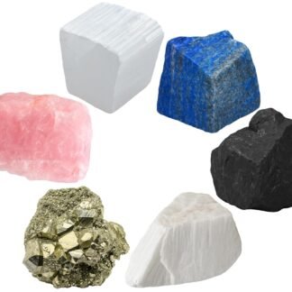 Amazing Gemstone Crystals for New Home Manifestation Set of 6 Lapis Lazuli Selenite Shungite Pyrite Scolecite and Rose Quartz Healing Crystals and Stones - lunas-mystic-emporium.com Amazing Gemstone Crystals for New Home Manifestation, Set of 6 Lapis Lazuli, Selenite, Shungite, Pyrite, Scolecite and Rose Quartz Healing Crystals and Stones
