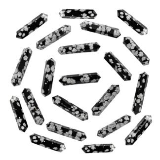 Amazing Gemstone Moss Agate Crystal Points Bulk Healing Crystals&Stones - Pack of 3 Double Terminated Healing W& Point Bulk Crystals for Crafts, Crystal Grid, DIY Work - Premium...