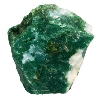 Amazing Gemstone Moss Agate Raw Crystals and Healing Stones, Natural Rocks for Tumbling and DIY Raw Stones and Crystals (5 Pieces)