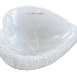 Amazing Gemstone Selenite Bowl - 3 Round Selenite Crystal Charging Plate - lunas-mystic-emporium.com Amazing Gemstone Selenite Bowl - 3" Round Selenite Crystal Charging Plate