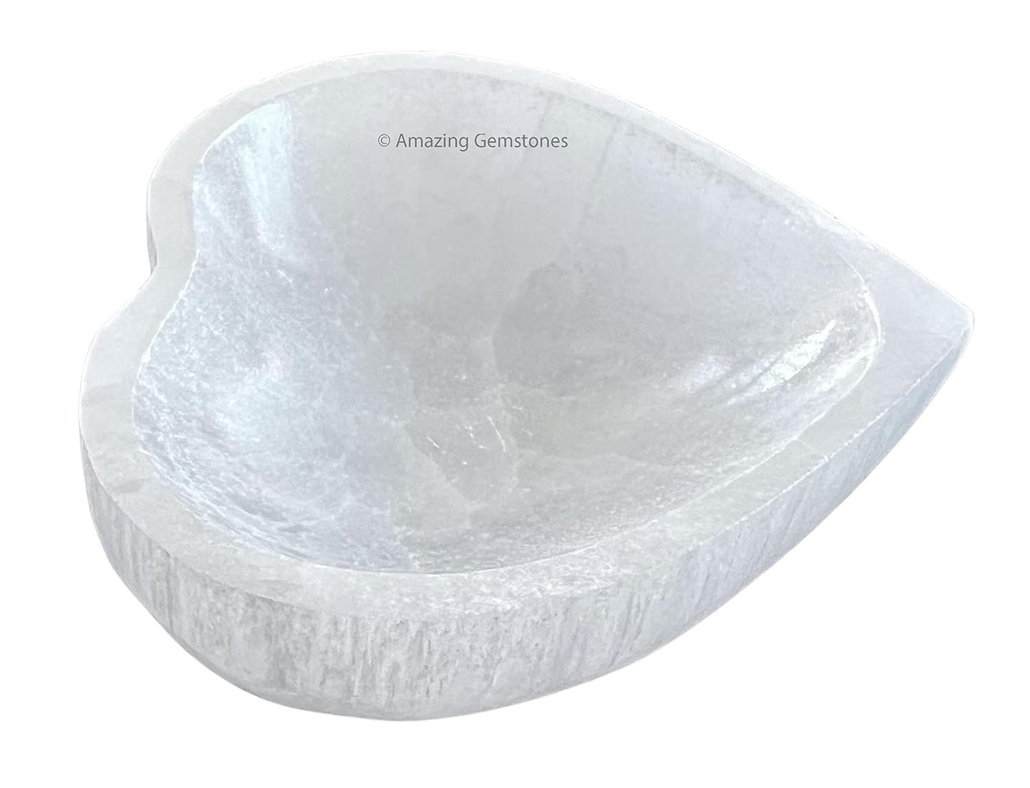 Amazing Gemstone Selenite Bowl - 3 Round Selenite Crystal Charging Plate - lunas-mystic-emporium.com Amazing Gemstone Selenite Bowl - 3" Round Selenite Crystal Charging Plate