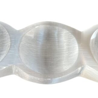 Amazing Gemstone Selenite Bowl - 3 Round Selenite Crystal Charging Plate - lunas-mystic-emporium.com Amazing Gemstone Selenite Bowl - 3" Round Selenite Crystal Charging Plate