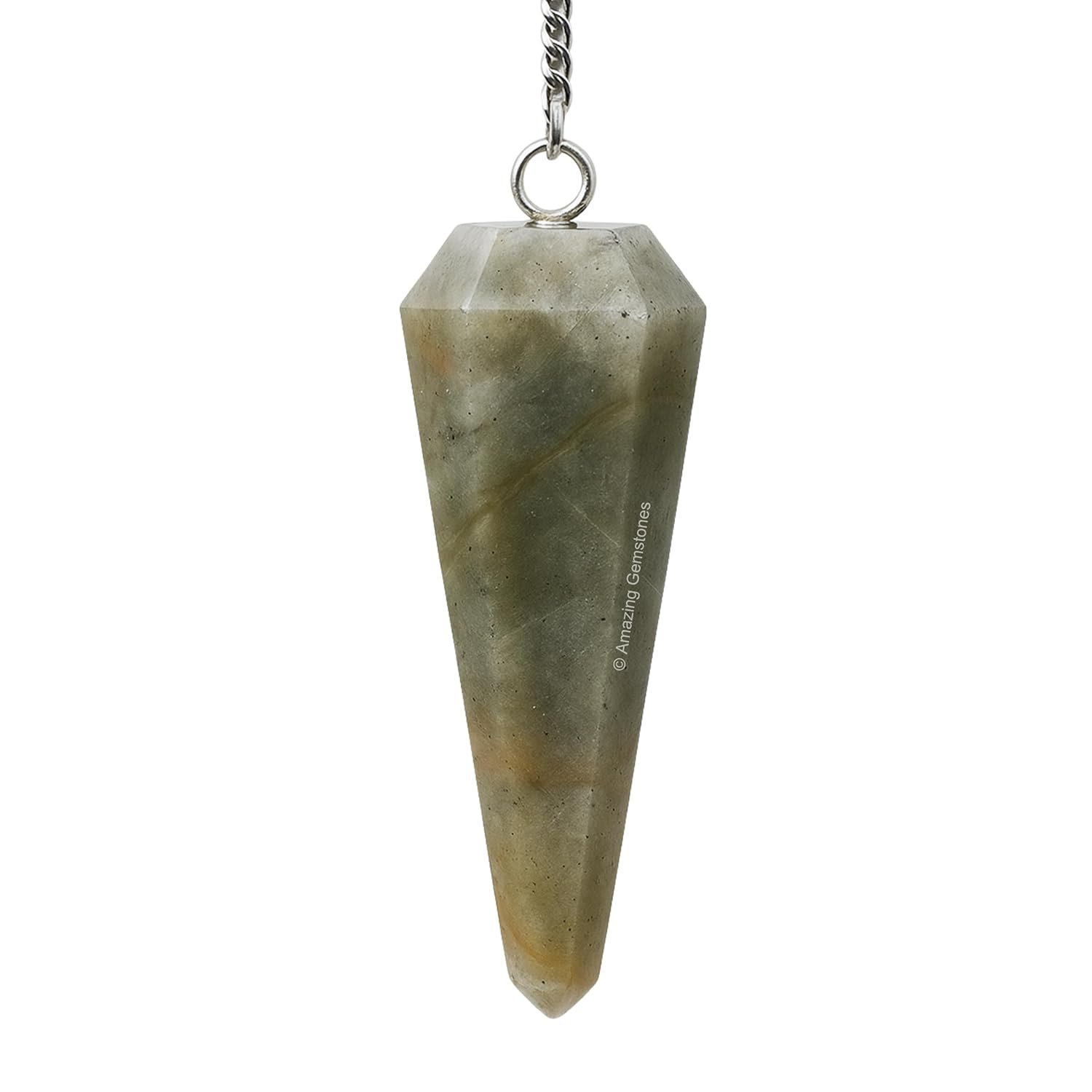 Amazing Gemstone Serpentine Crystal Pendulum for Divination - Certified Dowsing Crystals and Healing Stones for Chakra Balancing and Meditation - Enhance Reiki Spiritual Growth - lunas-mystic-emporium.com Amazing Gemstone Serpentine Crystal Pendulum for Divination - Certified Dowsing Crystals and Healing Stones for Chakra Balancing and Meditation - Enhance Reiki Spiritual Growth...