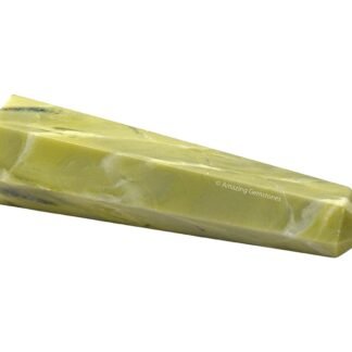 Amazing Gemstone Serpentine Crystal Towers - Natural Healing Crystal Point Obelisk for Reiki Healing and Crystal Grid (3" to 4" INCH)