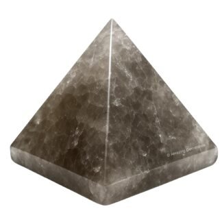 Amazing Gemstone Smoky Quartz Pyramid Crystal Healing Stones - 2" Great Pyramid Figurine of Natural Stone Pyramid for Meditation, Reiki, Chakra Balancing and Crystal Pyramids Grid