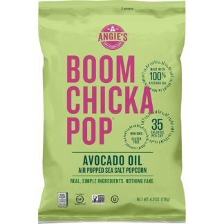 Angie’s BOOMCHICKAPOP Sweet & Salty Kettle Corn Popcorn, 1 oz. Individual Bag, 6-Count