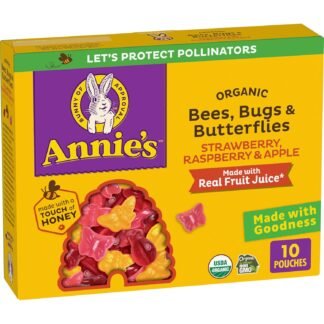 Annies Organic Bees Bugs and Butterflies Fruit Flavored Snacks 10 Pouches 7 oz - lunas-mystic-emporium.com Annie's Organic Bees, Bugs, and Butterflies Fruit Flavored Snacks, 10 Pouches, 7 oz