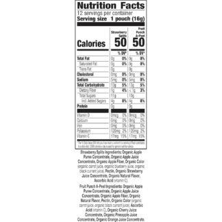 Annie's Organic Fruit Peel-A-Parts Fruit Flavored Snacks, Strawberry and Fruit Punch, Gluten Free, Vegan, Variety Pack, 12 Count, 6.7 oz