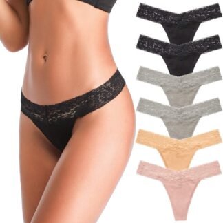 ANNYISON Womens Thongs T Back Low Waist See Through Panties Cotton Seamless Lace Thongs for Women - lunas-mystic-emporium.com ANNYISON Women's Thongs, T Back Low Waist See Through Panties Cotton Seamless Lace Thongs for Women