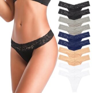 ANNYISON Womens Thongs T Back Low Waist See Through Panties Cotton Seamless Lace Thongs for Women - lunas-mystic-emporium.com ANNYISON Women's Thongs, T Back Low Waist See Through Panties Cotton Seamless Lace Thongs for Women