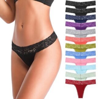 ANNYISON Womens Thongs T Back Low Waist See Through Panties Cotton Seamless Lace Thongs for Women - lunas-mystic-emporium.com ANNYISON Women's Thongs, T Back Low Waist See Through Panties Cotton Seamless Lace Thongs for Women