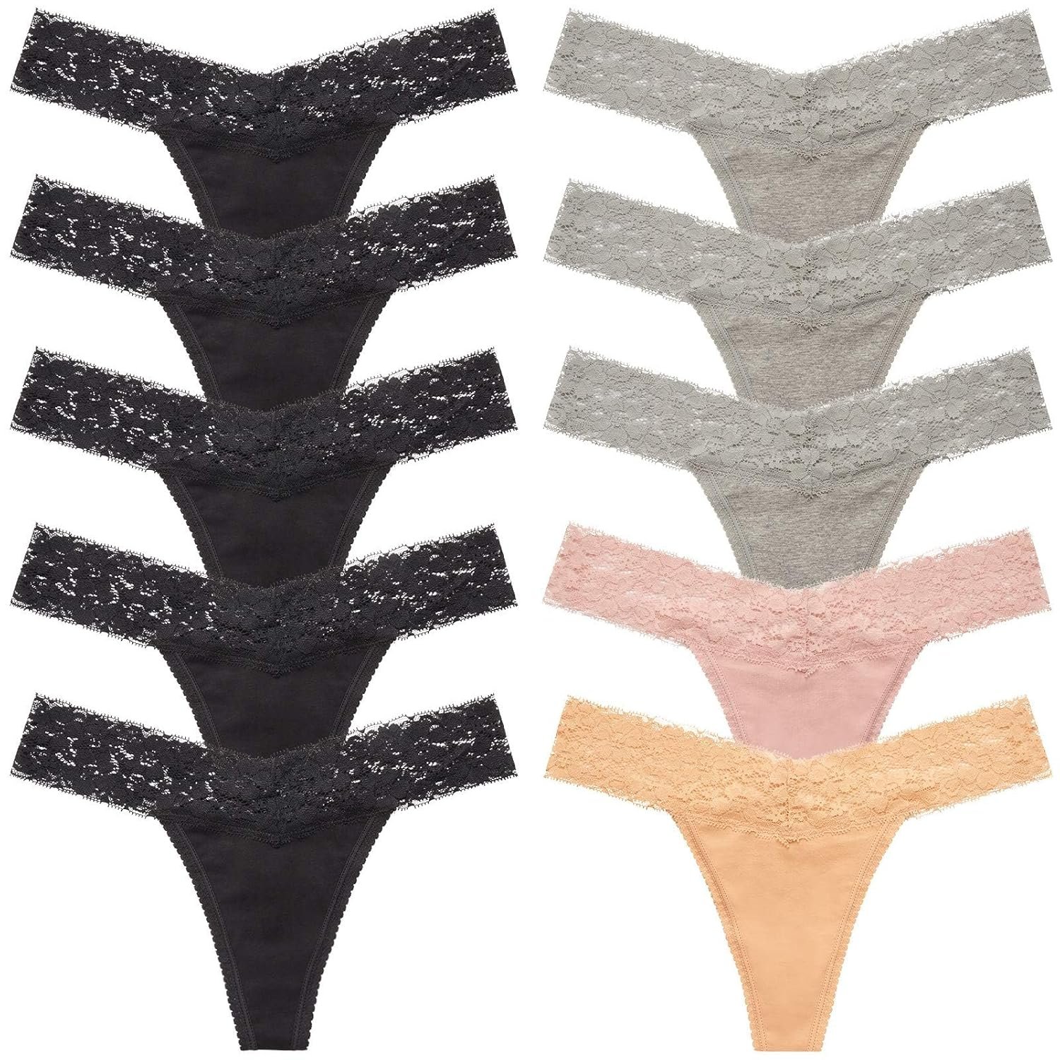 ANNYISON Womens Thongs T Back Low Waist See Through Panties Cotton Seamless Lace Thongs for Women - lunas-mystic-emporium.com ANNYISON Women's Thongs, T Back Low Waist See Through Panties Cotton Seamless Lace Thongs for Women