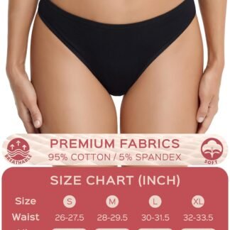 ANZERMIX Womens Breathable Cotton Thong Panties Pack of 6 - lunas-mystic-emporium.com ANZERMIX Women's Breathable Cotton Thong Panties Pack of 6