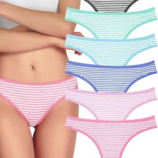 ANZERMIX Womens Breathable Cotton Thong Panties Pack of 6 - lunas-mystic-emporium.com ANZERMIX Women's Breathable Cotton Thong Panties Pack of 6