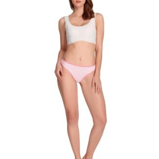 ANZERMIX Women's Breathable Cotton Thong Panties Pack of 6