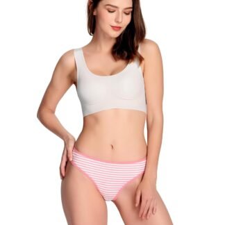 ANZERMIX Women's Breathable Cotton Thong Panties Pack of 6