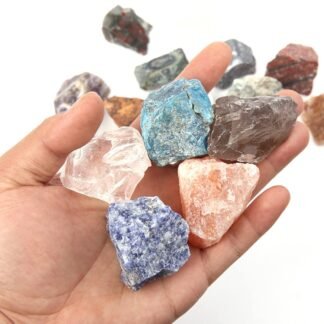 Apatite Raw Crystals, Large 1.25-2.0" Healing Crystals Natural Rough Stones Crystal for Tumbling, Cabbing, Fountain Rocks, Decoration, Polishing, Wire Wrapping, Wicca & Reiki