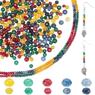 arricraft About 100 Pcs 8mm Natural Stone Beads, Natural Pyrite Round Beads Gemstone Loose Beads for Bracelet Necklace Jewelry Making (Hole: 1mm)