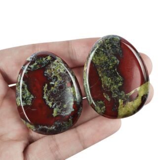 Artistone Citrine Crystal Thumb Worry Stone Hand Carved Healing Crystal Pocket Palm Stone for Meditation Reiki,Water Drop Shaped