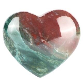Artistone Crystals Heart 2Inch Moss Agate Heart Stones Healing Crystal Carved Palm Worry Stone Gemstone Chakra Reiki Balancing Meditation Massag Gift