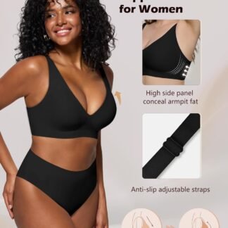 As Fairy Bras for Women Deep V Seamless Wireless Support Lift No Underwire Plunge Bralettes Full Coverage Push Up Bra - lunas-mystic-emporium.com As Fairy Bras for Women Deep V Seamless Wireless Support Lift No Underwire Plunge Bralettes Full Coverage Push Up Bra